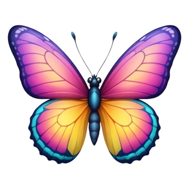 bright butterfly sticker
