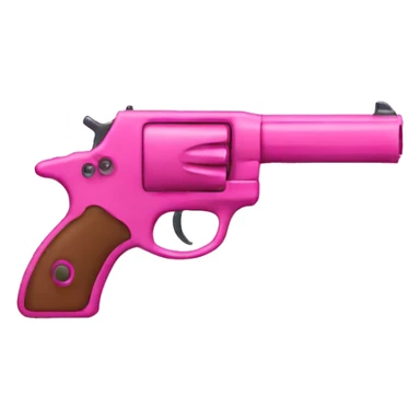 pink gun sticker