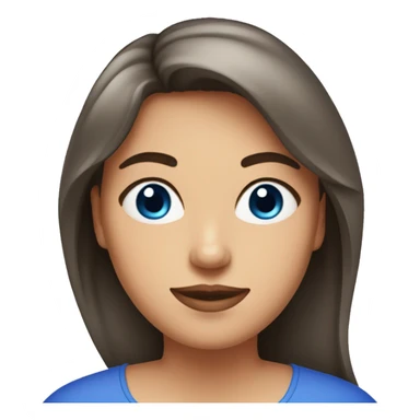 Pastèque avec une femme brune aux yeux bleus sticker