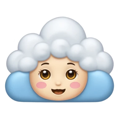 hazme una nube cute para mi tiendas de variedades femenina sticker