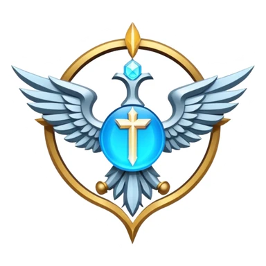 dominus' emblem with a touch of light blue sticker