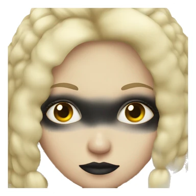 Gothic girl with blonde hair sticker