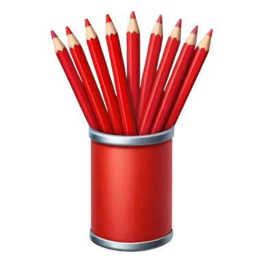 red Colored pencils sticker