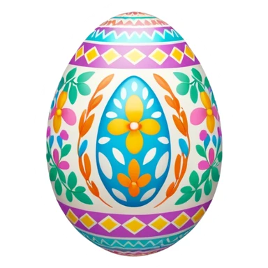 Easter egg, pattern, symmetry sticker