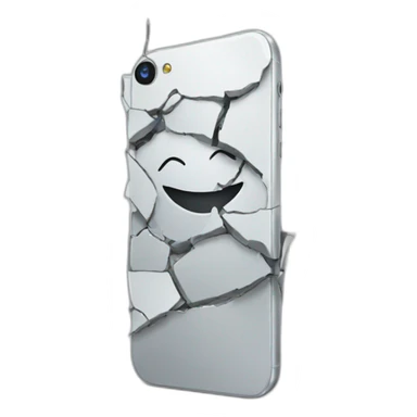 iphone broken sticker