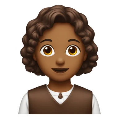 A flat crossaunt t half dipped with chocolate  sticker