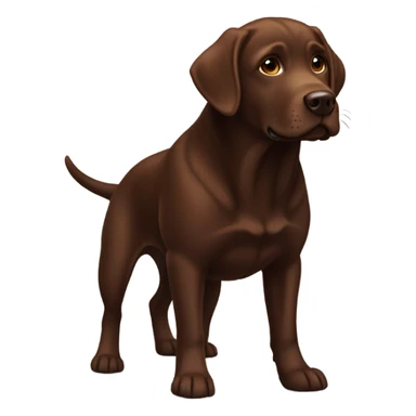 chocolate labrador  sticker