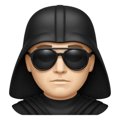 Dark vador Ève-Charlotte des lunnettes noires sticker