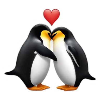 Penguins Kissing sticker