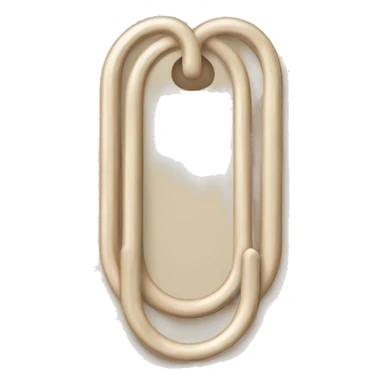 beige paper clip sticker