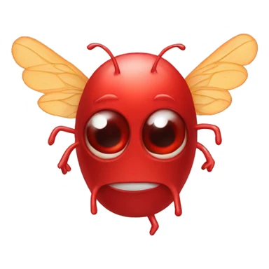 Germ with wings red sticker