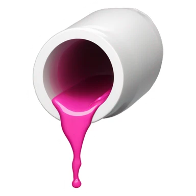draining white pipe leaking pink liquid sticker