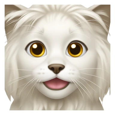 white and beige ragdoll sticker