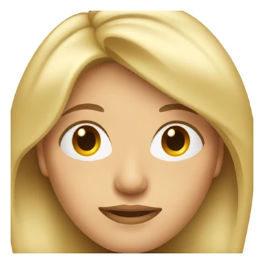 blonde middle aged woman with brown eyes sticker