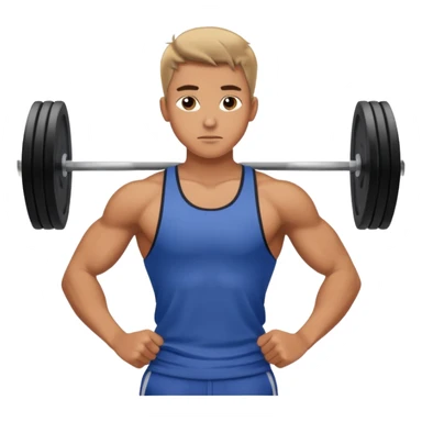 young guy in gym sticker