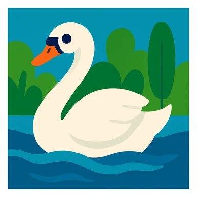 Swan sticker