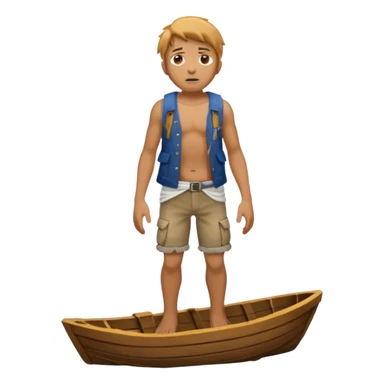 shipwreck survivor, full body sticker
