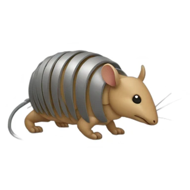  armadillo with wires sticker