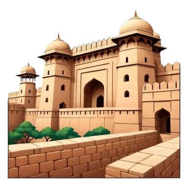 agra fort sticker