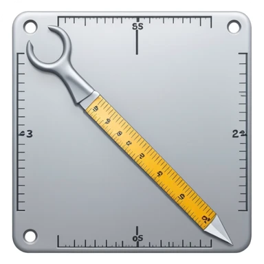 mac os icon crop ruler square intersected sticker