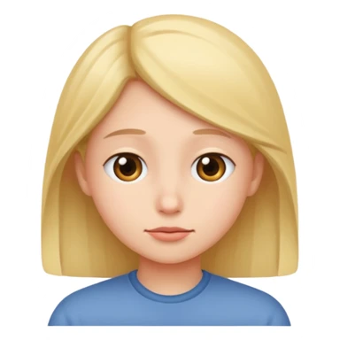 Happy shy face sticker