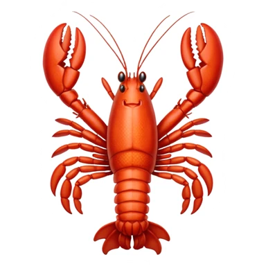 lobster white  sticker