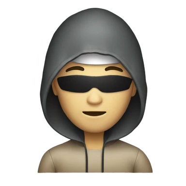 hacker behind the laptop sticker