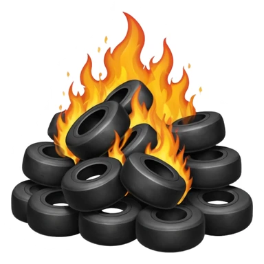 Lastik yakma sticker