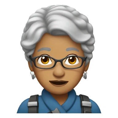 Granma in helicoper sticker