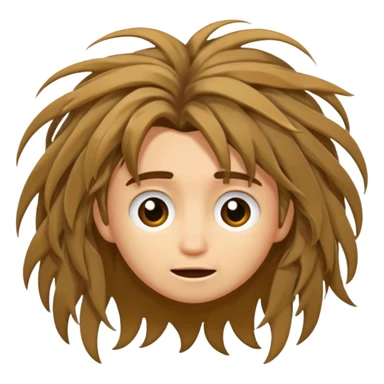 disheveled hair  sticker