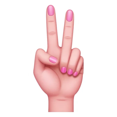 Middle finger pink sticker