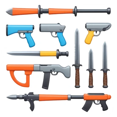 Cute weapons sticker