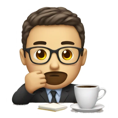 tired teacher and coffee sticker