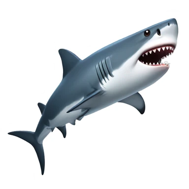 shark attack sticker