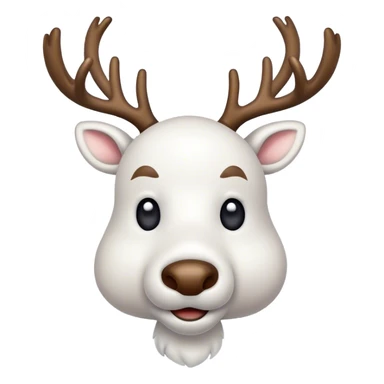 white-reindeer sticker