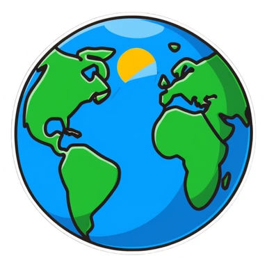 university campus on planet Earth sticker