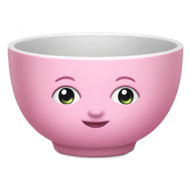 baby pink bowl sticker