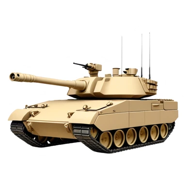 M1 Abrams Tank (sand colour) sticker
