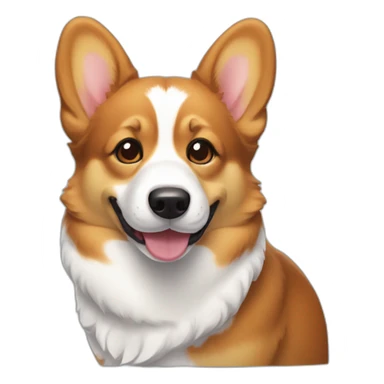 tricolor corgi sticker