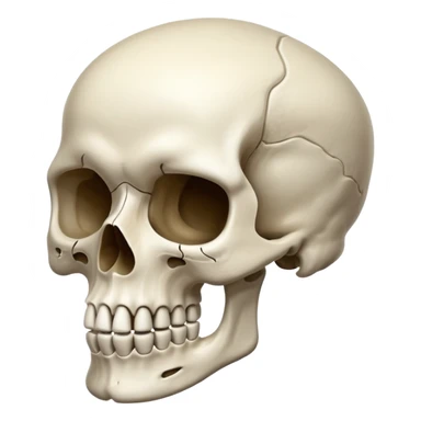 Un crâne qui dit des mot interdit sticker