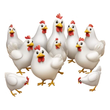 Chicken bowling sticker