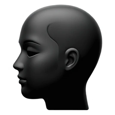 user silhouette icon 3D sticker