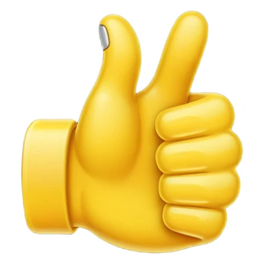 thumbs up emoji, positive and bold sticker