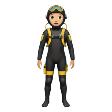 diver full body
 sticker