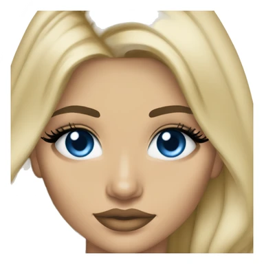 blonde kylie jenner with blue eyes sticker