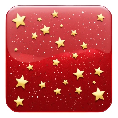 red glitter anonymous sticker