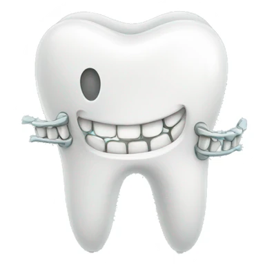 tooth braces sticker