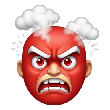 A emoji face mad sticker