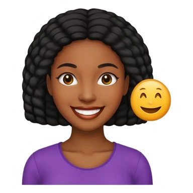 Black woman Happy sticker