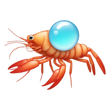 Shrimp saying cool sticker